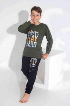 Alternative view of Πιτζάμα Παιδική Για Αγόρι Homewear Basket W3734 - ΛΑΔΙ, 3 Ετών