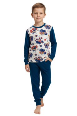 Πιτζάμα Παιδική Για Αγόρι P6067 - ΜΠΛΕ ΣΚΟΥΡΟ, 1-2