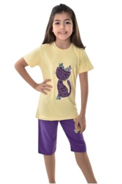 Καλοκαιρινή Πιτζάμα Κορίτσι W4694 - ΚΙΤΡΙΝΟ, 14 Ετών