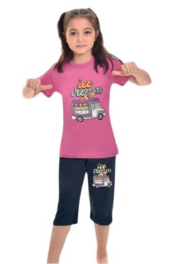 Καλοκαιρινή πιτζάμα κορίτσι W4699 - ΡΟΖ, 12 Ετών