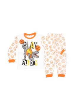 Πιτζάμα Παιδική Με Τύπωμα Play All Day R3685 - ΠΟΡΤΟΚΑΛΙ, 5 Ετών