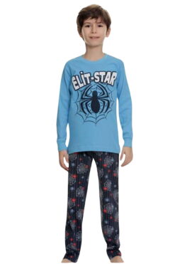 Πιτζάμα Παιδική Βαμβακερή Ανοιξιάτικη Φθινοπωρινή 3498 - ΓΑΛΑΖΙΟ, 3-4