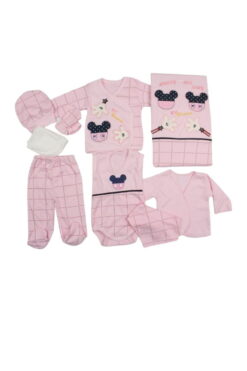 Alternative view of Σετ Δώρου Για Νεογέννητο Mickey for baby 10 τμχ. 02-10016 - ΡΟΖ, 0-3 Μηνών