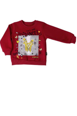 Alternative view of Σετ παιδική φόρμα dance 1046 - ΜΑΥΡΟ-ΚΟΚΚΙΝΟ, 9-12 Μηνών