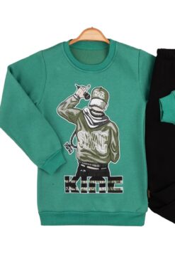 Alternative view of Σετ Παιδική Φόρμα Dub Q3553 - ΠΡΑΣΙΝΟ, 4 Ετών