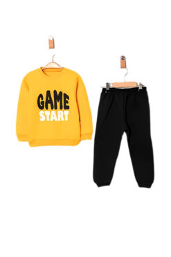 Σετ Παιδική Φόρμα Για Αγόρι D4491 - ΚΙΤΡΙΝΟ, 9-12 Μηνών