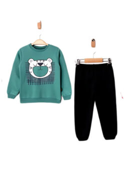 Σετ Παιδική Φόρμα Για Αγόρι R4476 - ΠΡΑΣΙΝΟ, 9-12 Μηνών