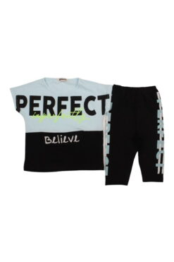 Σετ Παιδικό Μπλουζάκι Παντελονάκι Miss Perfect W0441 - ΒΕΡΑΜΑΝ, 5 Ετών