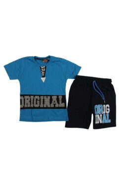 Σετ Παιδικό Μπλουζάκι Παντελονάκι Original W10101 - ΓΑΛΑΖΙΟ, 5 Ετών