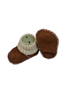 Alternative view of Βρεφικά Παπούτσια Αγκαλιάς Δερμάτινα Μ0121 - ΚΑΦΕ, 16-18