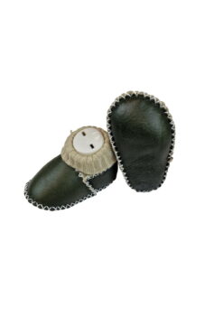 Alternative view of Βρεφικά Παπούτσια Αγκαλιάς Δερμάτινα E0121 - ΛΑΔΙ, 19