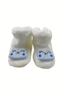 Βρεφικές Παντόφλες Κλειστές με Γούνα H1603 - ΛΕΥΚΟ, 17-19