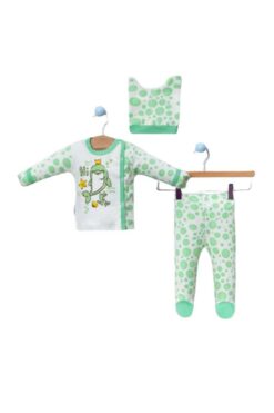 Βρεφικό Σετ 3 Τεμάχια 9318 - ΠΡΑΣΙΝΟ, 0-3 Μηνών