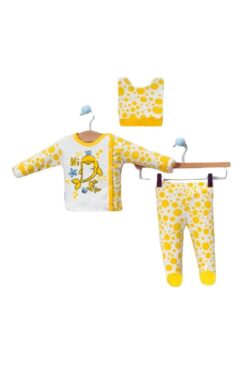 Βρεφικό Σετ 3 Τεμάχια R9318 - ΚΙΤΡΙΝΟ, 0-3 Μηνών