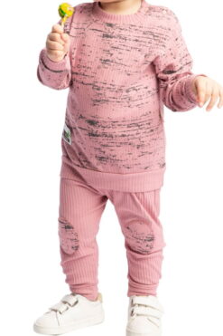 Alternative view of Βρεφικό Σετ Για Κορίτσι Μπλουζάκι Παντελονάκι 1897 - ΣΑΠΙΟ ΜΗΛΟ, 9 Μηνών