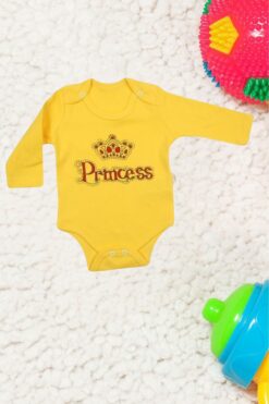 Alternative view of Κορμάκι Βρεφικό Princess D2129 - ΚΙΤΡΙΝΟ, 18 Μηνών