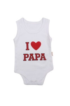 Κορμάκι Βρεφικό Αμάνικο Papa R9020 - ΛΕΥΚΟ, 12 Μηνών