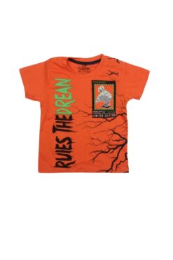Παιδική Κοντομάνικη Μπλούζα Για Αγόρι 03-40045 - ΠΟΡΤΟΚΑΛΙ, 8