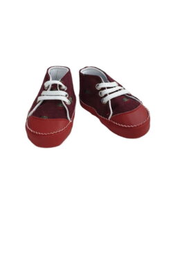 Παπούτσια Αγκαλιάς Με Κορδόνια W2326 - ΚΟΚΚΙΝΟ, 19