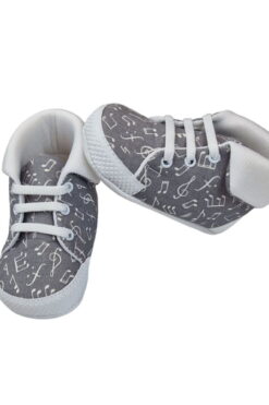 Alternative view of Παπούτσια Αγκαλιάς με Κορδόνια Q3000 - ΑΝΘΡΑΚΙ, 19