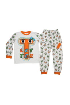 Πιτζάμα Παιδική Letter R9360 - ΠΟΡΤΟΚΑΛΙ, 7 Ετών