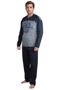 Ανδρική Πιτζάμα Βαμβακερή C2060 - ΑΝΘΡΑΚΙ, M