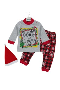 Χριστουγεννιάτικο Σετ Μπλουζάκι Παντελονάκι 9587 - ΠΟΛΥΧΡΩΜΟ, 12 Μηνών