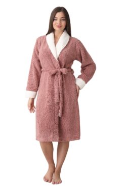 Γυναικεία Ρόμπα Fleece 0044 - ΣΑΠΙΟ ΜΗΛΟ, S-M