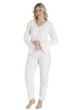 Πιτζάμα Γυναικεία Homewear 4043 - ΕΚΡΟΥ, S-M