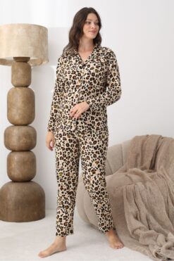 Alternative view of Πιτζάμα Γυναικεία Suet Με Κουμπιά 2273 - ΛΕΟΠΑΡ, S-M