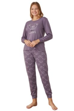 Πιτζάμα Γυναικεία Βαμβακερή 5006 - ΜΩΒ, S-M