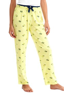 Alternative view of Γυναικείο Παντελόνι Πιτζάμας R5100 - ΚΙΤΡΙΝΟ, S-M