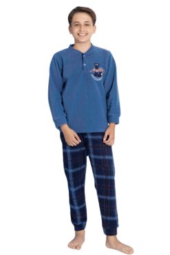 Παιδική Πιτζάμα Αγόρι Fleece 4148 - ΜΠΛΕ, 8 Ετών