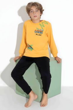 Alternative view of Παιδική Πιτζάμα Αγόρι Homewear W7411 - ΚΙΤΡΙΝΟ, 8 Ετών