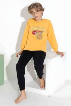 Alternative view of Παιδική Πιτζάμα Αγόρι Homewear W7415 - ΚΙΤΡΙΝΟ, 7 Ετών