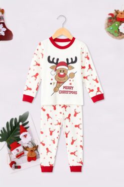 Alternative view of Πιτζάμα Παιδική Merry Christmas 6013 - ΚΟΚΚΙΝΟ, 8 Ετών
