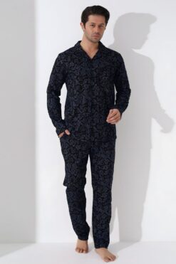 Ανδρική Πιτζάμα Με Κουμπιά 0276 - ΠΟΛΥΧΡΩΜΟ, XXL