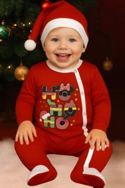 Alternative view of Χριστουγεννιάτικο Φορμάκι 1101 - ΚΟΚΚΙΝΟ, 9-12 Μηνών