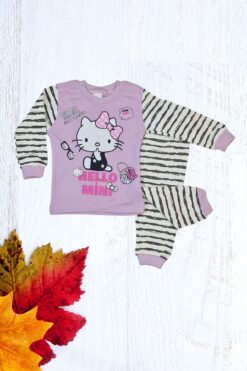 Παιδική Πιτζάμα Hello Kitty Για Κορίτσι 1272 - ΛΙΛΑ, 9 Μηνών