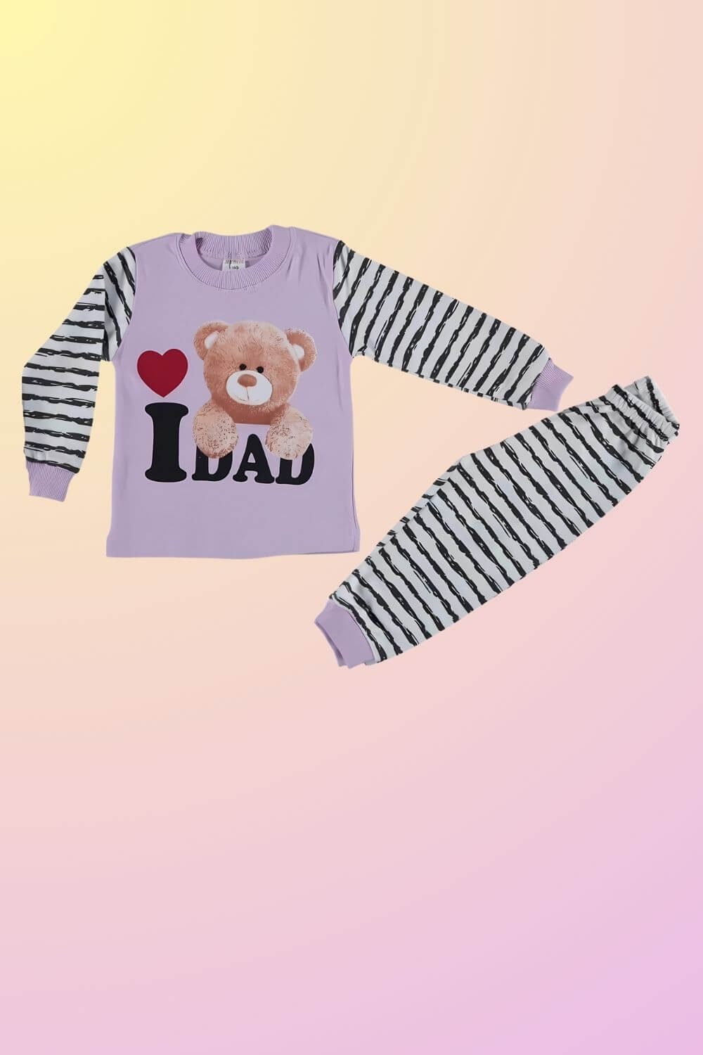 Παιδική Πιτζάμα Love Dad Για Κορίτσι 1278 - ΡΟΖ, 9 Μ - Image 4