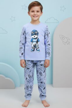 Παιδική Πιτζάμα Αγόρι D3994 - ΓΑΛΑΖΙΟ, 4 Ετών