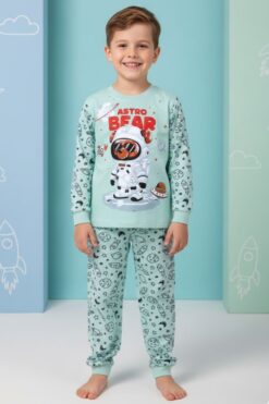 Παιδική Πιτζάμα Αγόρι D4106 - ΜΕΝΤΑ, 4 Ετών