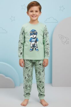 Παιδική Πιτζάμα Αγόρι G3994 - ΜΕΝΤΑ, 4 Ετών