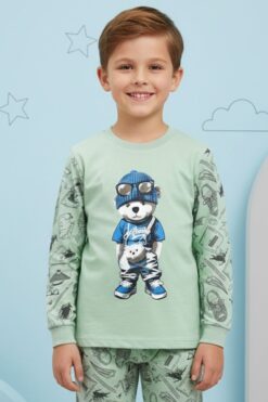 Alternative view of Παιδική Πιτζάμα Αγόρι G3994 - ΜΕΝΤΑ, 4 Ετών
