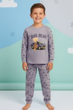 Παιδική Πιτζάμα Αγόρι G4088 - ΓΚΡΙ, 4 Ετών