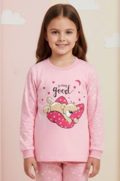 Alternative view of Παιδική Πιτζάμα Κορίτσι S4094 - ΡΟΖ, 4 Ετών
