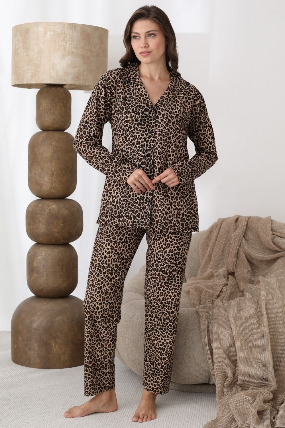 Πιτζάμα Γυναικεία Homewear 2276 - ΛΕΟΠΑΡ, S-M - Image 5