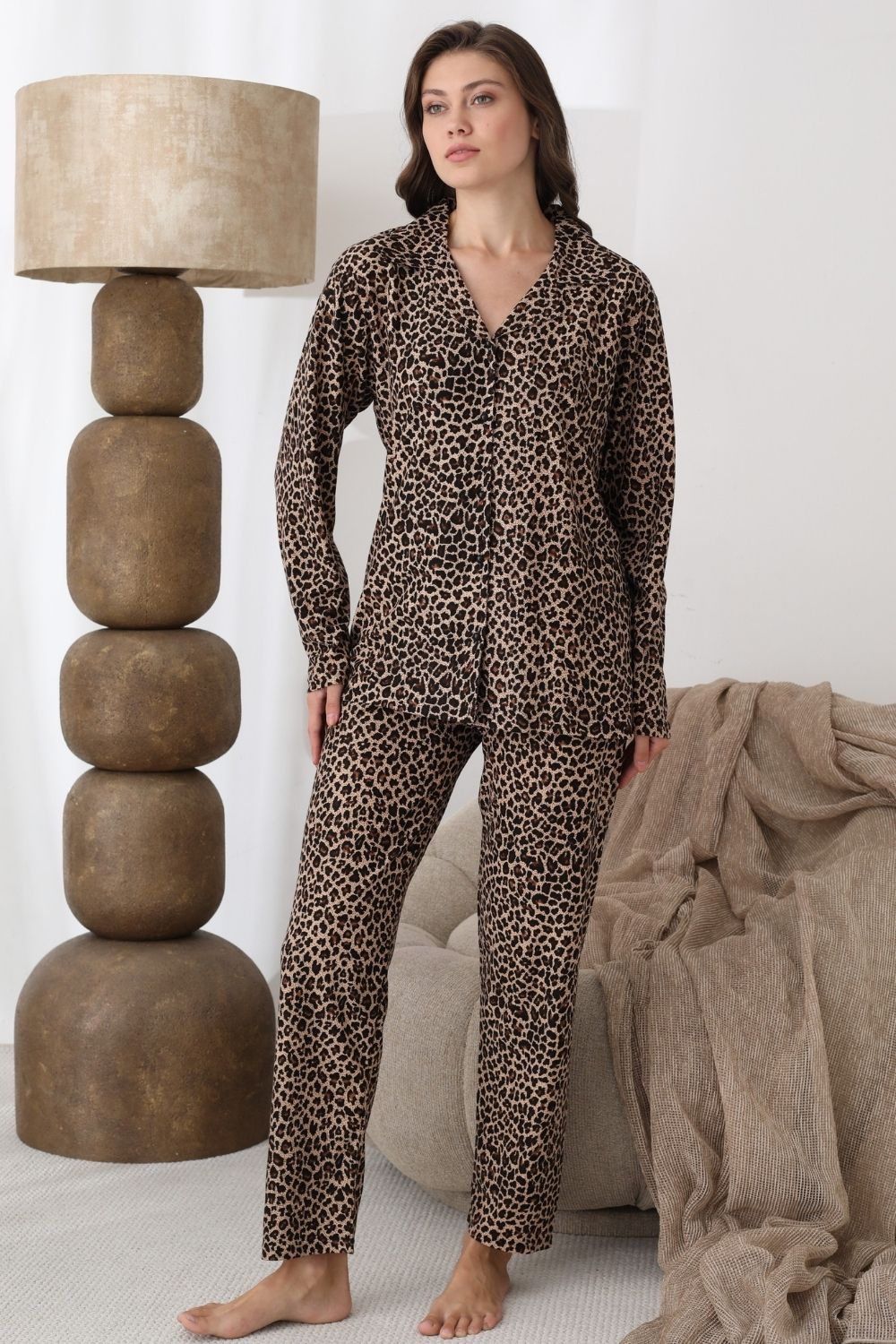 Πιτζάμα Γυναικεία Homewear 2276 - ΛΕΟΠΑΡ, S-M - Image 6