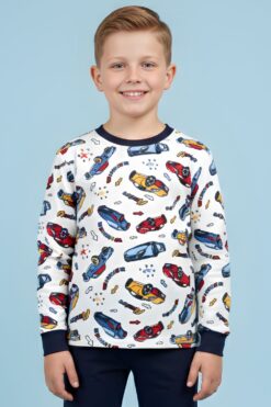 Alternative view of Πιτζάμα Παιδική Αγόρι H0795 - ΜΠΛΕ ΣΚΟΥΡΟ, 10 Ετών