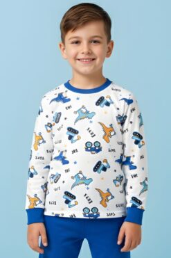 Alternative view of Πιτζάμα Παιδική Αγόρι L0795 - ΜΠΛΕ, 2 Ετών